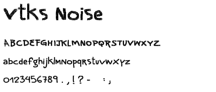 vtks noise font